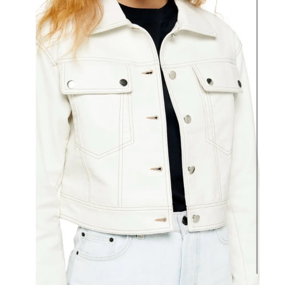 NWOT Topshop PU Western Jacket